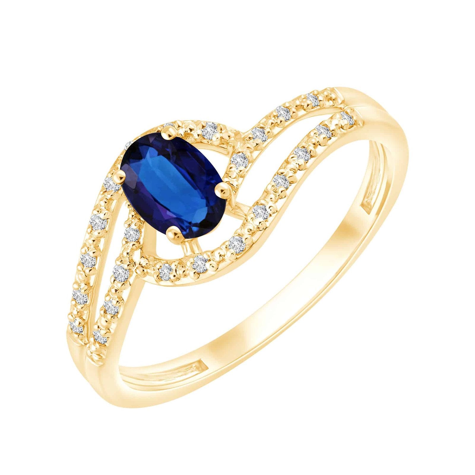 Saphir et Diamants 0,06ct