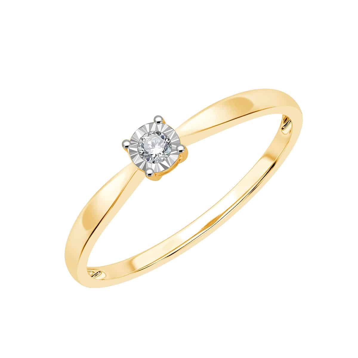 Solitaire Diamant 0,03ct