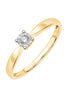 Solitaire Serti Clos Diamant 0,05ct II