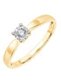 Solitaire Serti Clos Diamant 0,07ct II