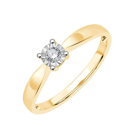 Solitaire Serti Clos Diamant 0,07ct II