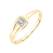 Solitaire Serti Clos Diamant 0,04ct I