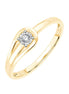 Solitaire Serti Clos Diamant 0,04ct I