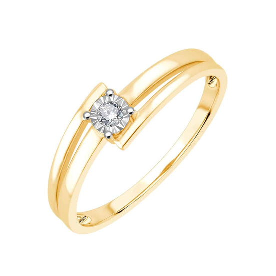 Solitaire Serti Clos Diamant 0,04ct II