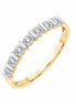 Alliance serti clos diamant en or 18 carats