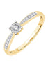 Solitaire Accompagné Diamant 0,13ct II