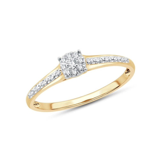 Solitaire Accompagné Diamant 0,07ct III