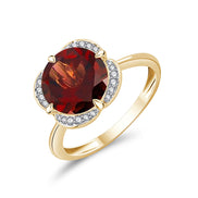 Kalista Rond Serti Griffe Grenat 3,40ct