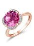 Kalista Rond Serti Griffe Topaze & Diamants 3,40ct III