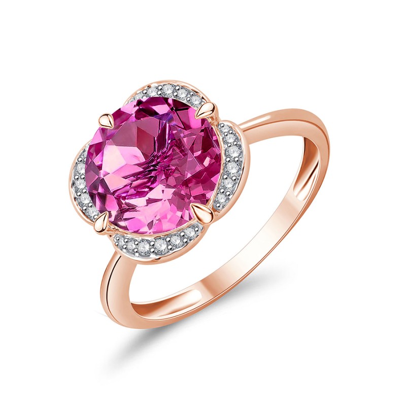 Kalista Rond Serti Griffe Topaze & Diamants 3,40ct III
