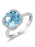 Kalista Rond Serti Griffe Topaze & Diamants 3,40ct IV