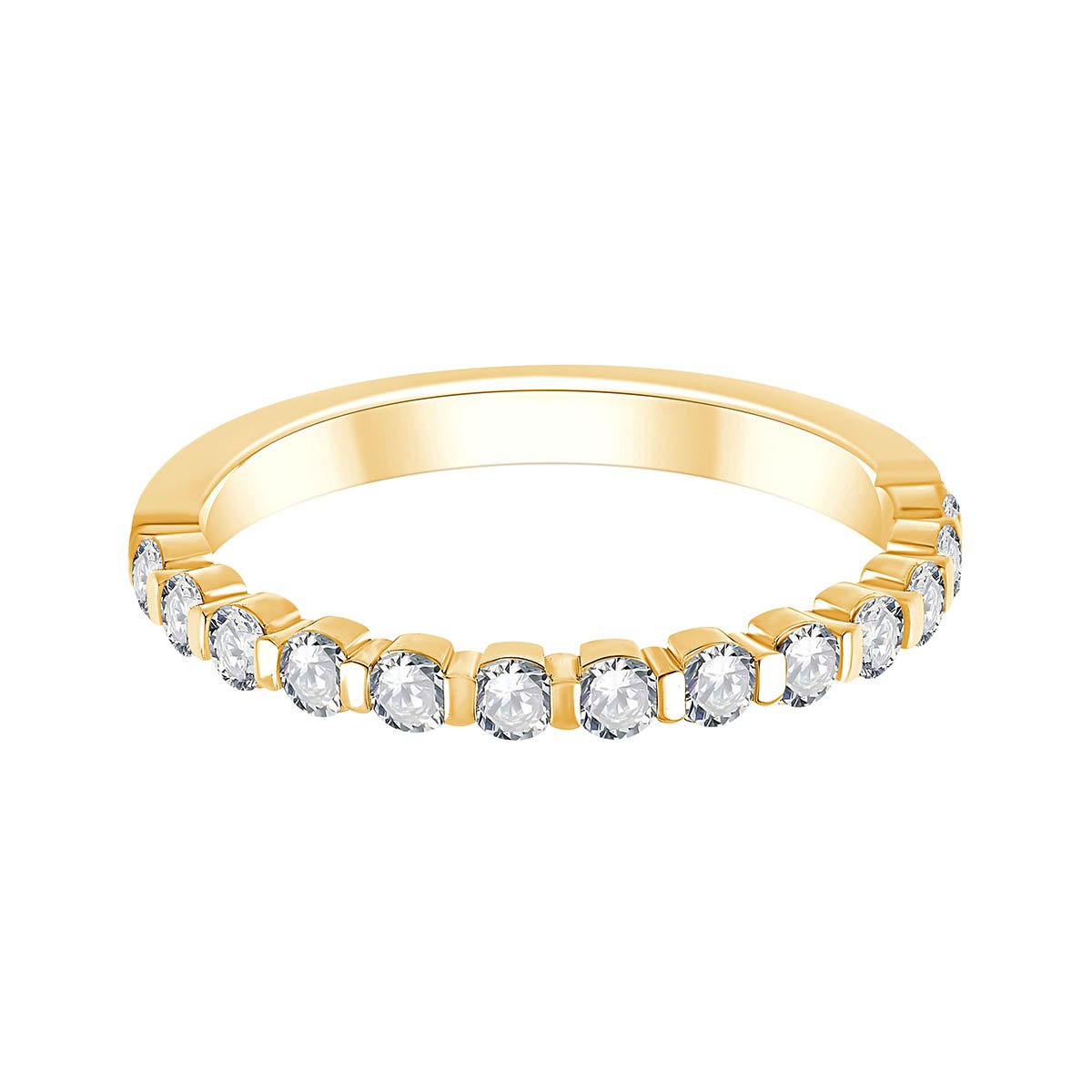Demi Alliance Serti Clos Diamant 0,5ct III