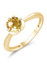 Kalista Rond Serti Griffe Citrine 0,75ct
