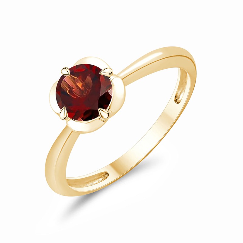 Kalista Rond Serti Griffe Grenat 0,75ct I