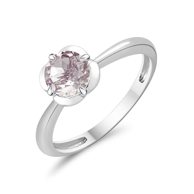 Kalista Rond Serti Griffe Quartz Rose 0,75ct I