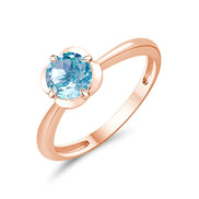 Kalista Rond Serti Griffe Topaze 0,75ct IV