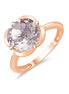 Kalista Rond Serti Griffe Quartz Rose 3,40ct II