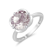 Kalista Rond Serti Griffe Quartz Rose 3,40ct II