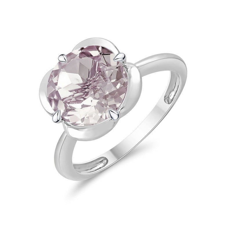 Kalista Rond Serti Griffe Quartz Rose 3,40ct II