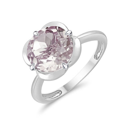 Kalista Rond Serti Griffe Quartz Rose 3,40ct II