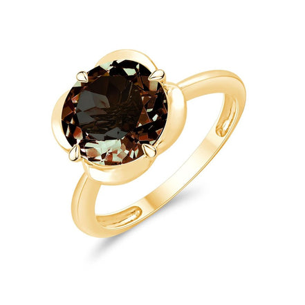 Kalista Rond Serti Griffe Quartz Fumé 3,40ct II