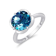 Kalista Rond Serti Griffe Topaze 3,40ct II