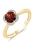 Kalista Rond Serti Griffe Grenat 0,75ct II