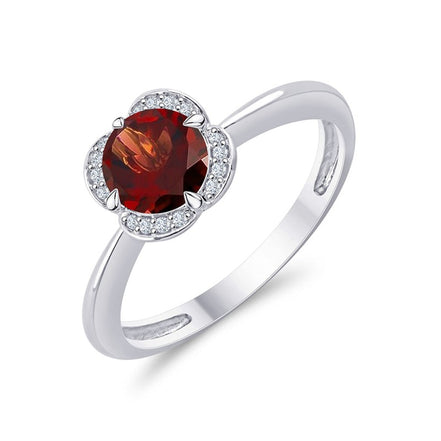 Kalista Rond Serti Griffe Grenat 0,75ct II