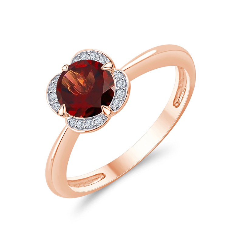 Kalista Rond Serti Griffe Grenat 0,75ct II