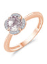Kalista Rond Serti Griffe Quartz Rose 0,75ct II