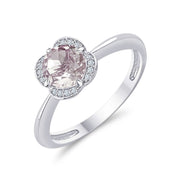 Kalista Rond Serti Griffe Quartz Rose 0,75ct II