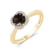 Kalista Rond Serti Griffe Quartz Fumé 0,75ct I