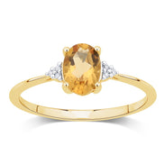 Lou Ovale Citrine & Diamants 1,15ct I