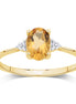 Lou Ovale Citrine & Diamants 1,15ct I