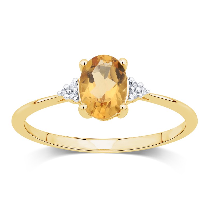 Lou Ovale Citrine & Diamants 1,15ct I