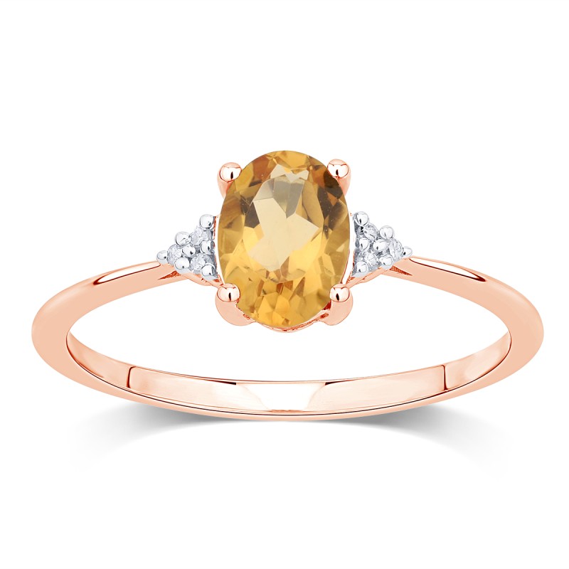Lou Ovale Citrine & Diamants 1,15ct I