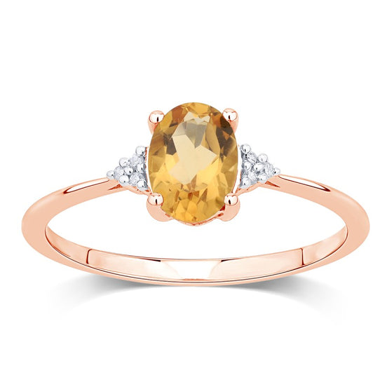Lou Ovale Citrine & Diamants 1,15ct I