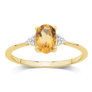 Lou Ovale Citrine & Diamants 1,15ct I