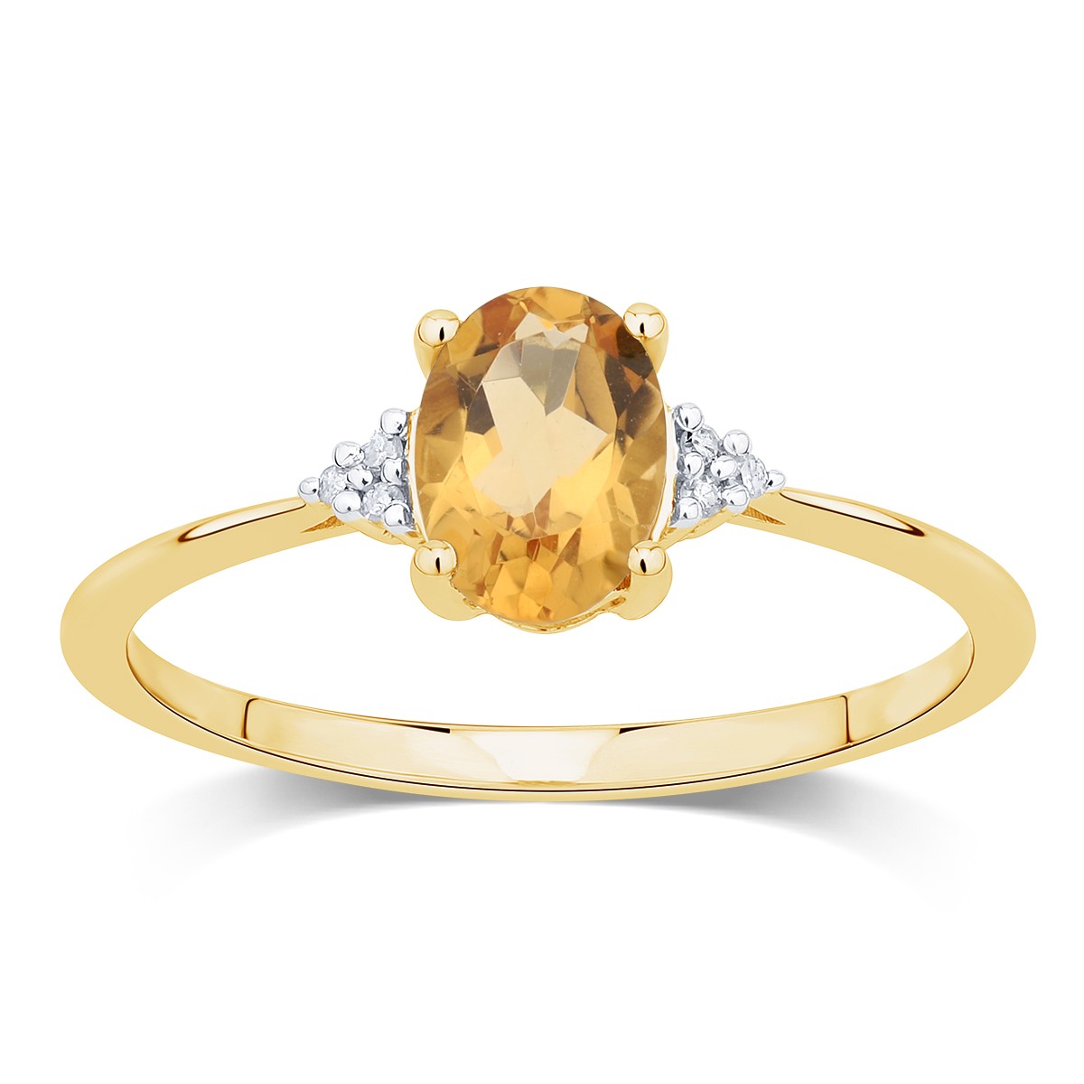 Lou Ovale Citrine & Diamants 1,15ct I