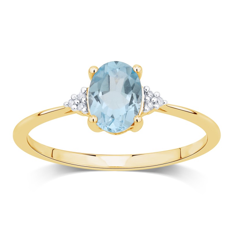 Lou Ovale Topaze & Diamants 1,15ct II