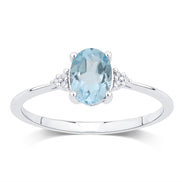 Lou Ovale Topaze & Diamants 1,15ct II
