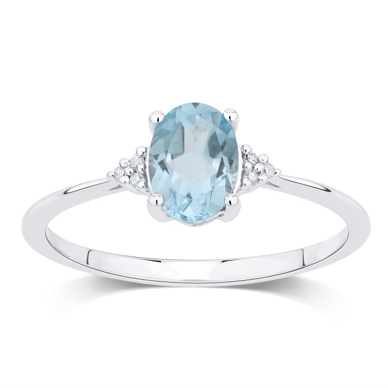 Lou Ovale Topaze & Diamants 1,15ct II