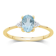 Lou Ovale Topaze & Diamants 1,15ct II
