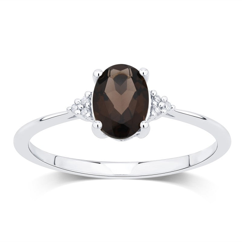 Lou Ovale Quartz Fumé 1,15ct I