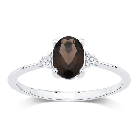 Lou Ovale Quartz Fumé 1,15ct I