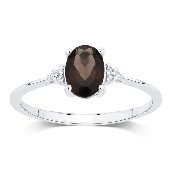 Lou Ovale Quartz Fumé 1,15ct I