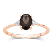 Lou Ovale Quartz Fumé 1,15ct I