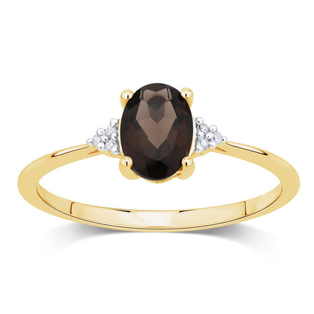 Lou Ovale Quartz Fumé 1,15ct I