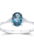 Lou Ovale Topaze & Diamants 1,15ct I