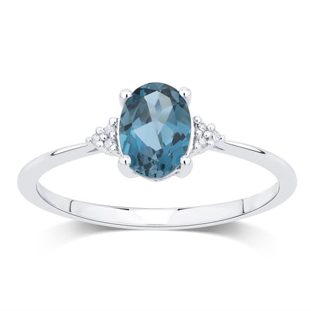 Lou Ovale Topaze & Diamants 1,15ct I